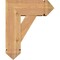 Ekena Millwork Traditional Arts and Crafts Smooth Bracket w/ Offset Brace, Western Red Cedar, 7 1/2"W x 18"D x 22"H BKT0806X18X22TRA03SWR - alternate 3